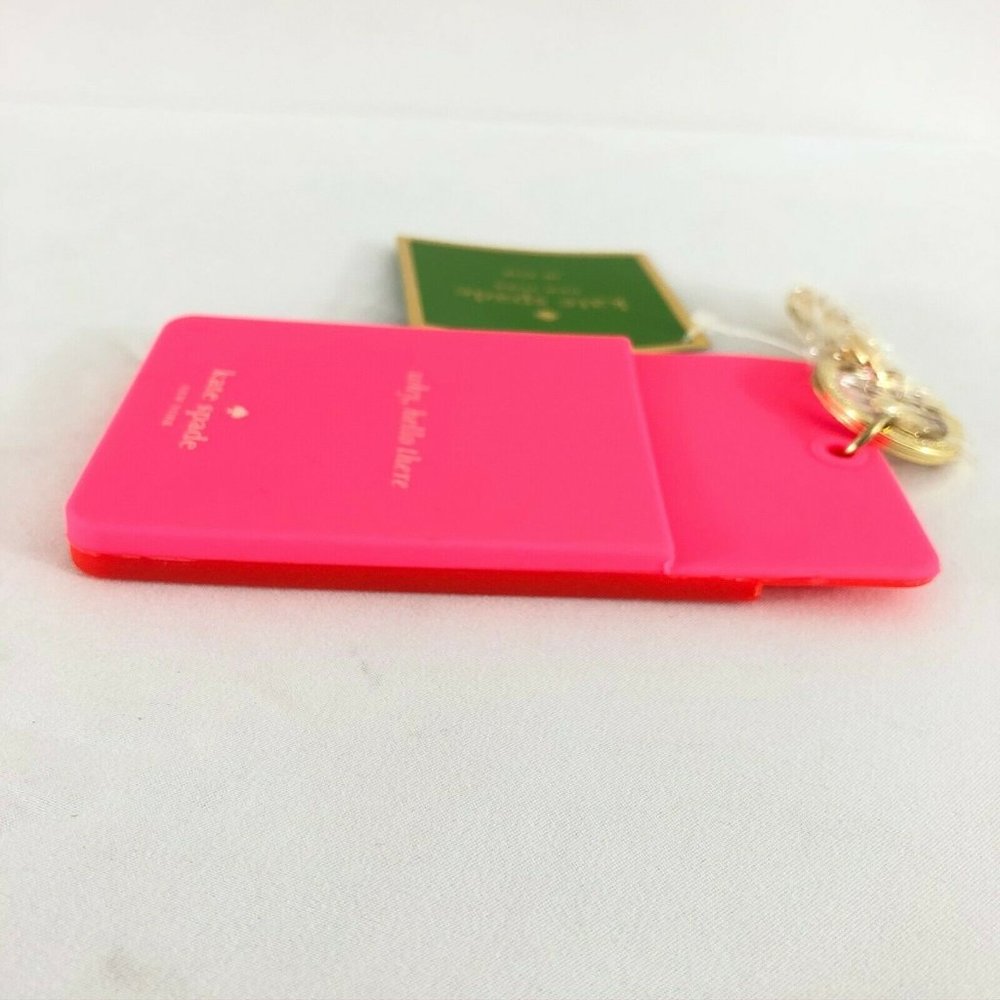 Kate Spade Womens ID Clip Holder Why Hello There - Picture 3 of 3